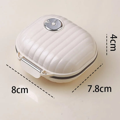 Portable 7 Day Pill Organizer Waterproof Travel Medicine Storage Case Sealed Box