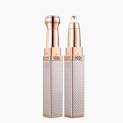 1PC Rechargeable 2-in-1 Eyebrow Razor & Facial Hair Shaver with LED Light – Painless Peach Fuzz, Eyebrow, Lip & Facial Hair Removerver Electric Eyebrow Shaver Women's Hair Remover