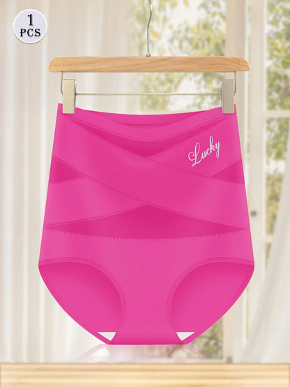 Women’s High Waist Mesh Brief Panties Breathable Seamless Tummy Control Underwear
