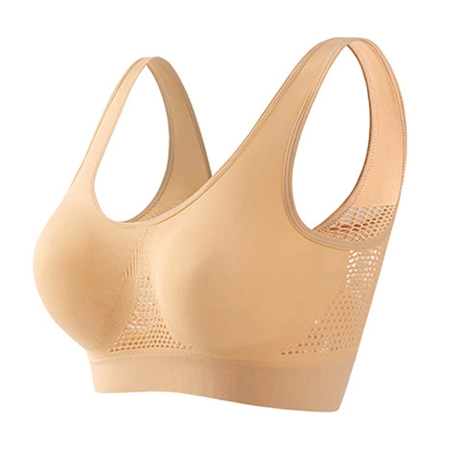 Women’s Sports Bra – Breathable Support Yoga & Running Bra, Soft Shock-Absorbing Fitness Top (No Underwire)