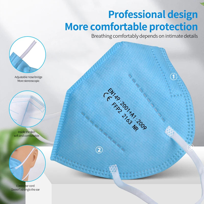 Kids KN95 Face Masks 10-100 Pack Disposable Protective Non-Woven Masks
