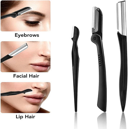 3–11PCS Eyebrow Grooming Tool Set – Stainless Steel Scissors, Tweezers, Razor & Brow Comb Makeup Kit