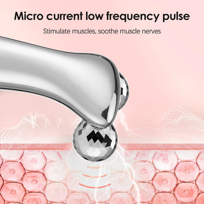 Rechargeable Facial & Body Massager with LED Display – Microcurrent Vibration Tool for Relaxation and Skincare
