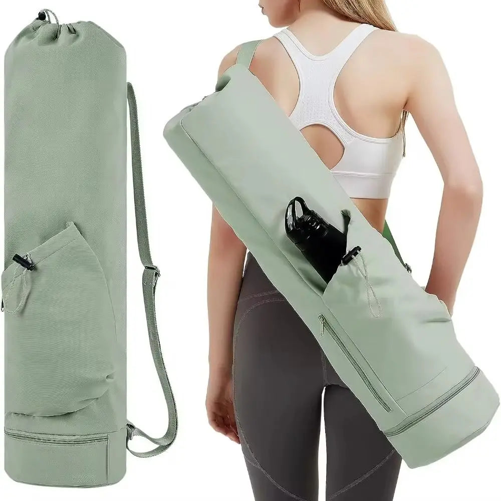 Yoga Mat Backpack – Large Capacity Waterproof Sports Bag with Adjustable Straps, Breathable Gym Yoga Carrier (Unisex)