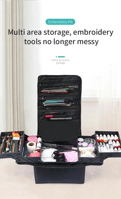 Large Capacity Makeup Bag Cosmetic Organizer Case Waterproof Travel Beauty Box