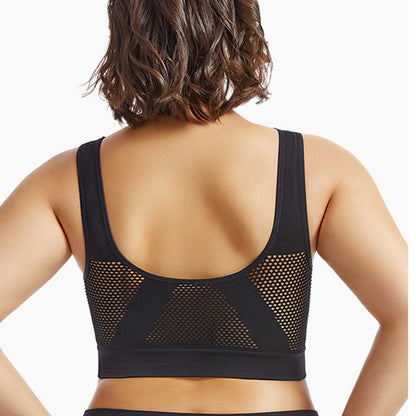 Women’s Sports Bra – Breathable Support Yoga & Running Bra, Soft Shock-Absorbing Fitness Top (No Underwire)