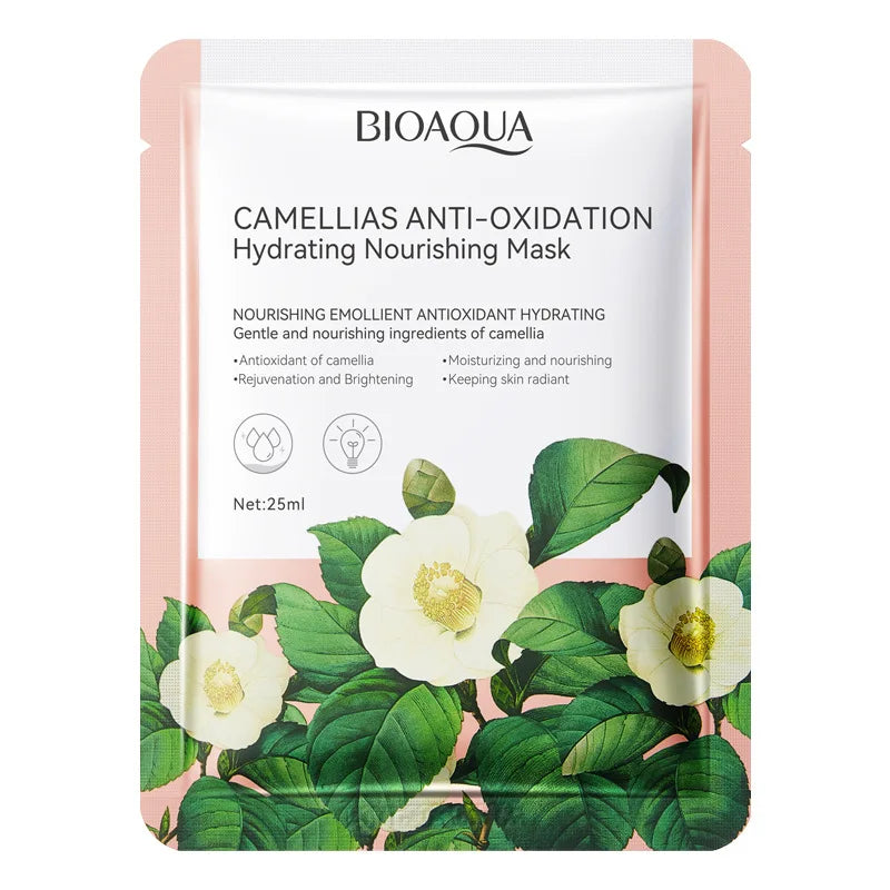 Natural Fruit Facial Sheet Masks – Hydrating, Oil-Control, Moisturizing Skincare with Blueberry, Cucumber, Pomegranate & Aloe