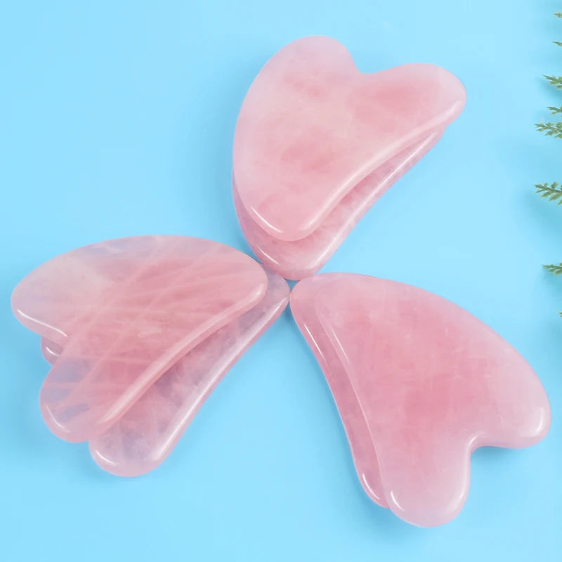 Natural Jade Gua Sha Facial Massage Tool – Face & Neck Beauty Scraping Stone, Manual Skin Care Tool