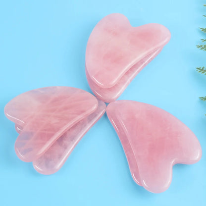 Natural Jade Gua Sha Facial Massage Tool – Face & Neck Beauty Scraping Stone, Manual Skin Care Tool