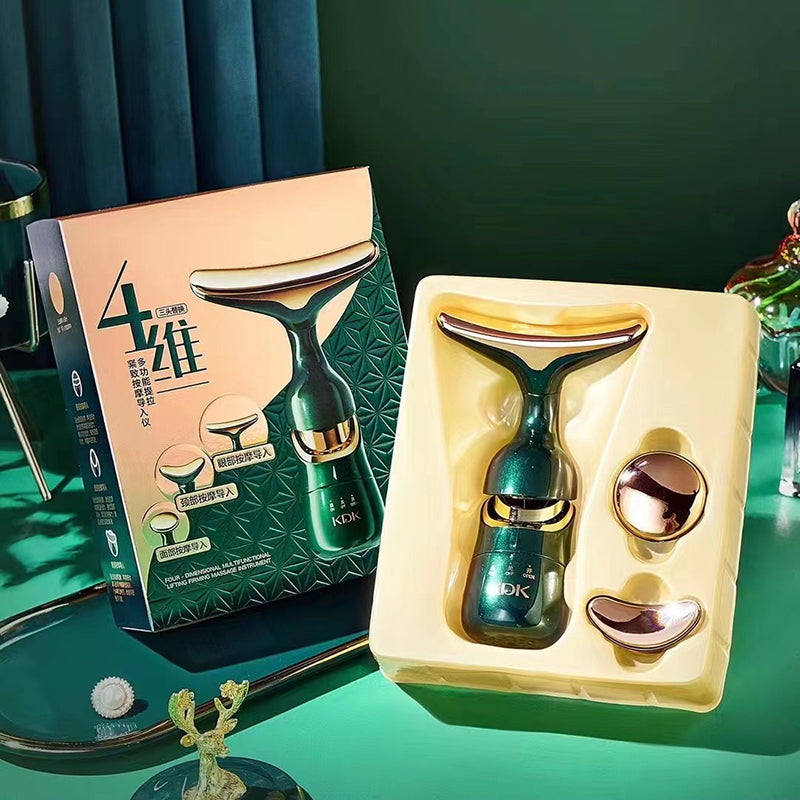 3-in-1 Facial Beauty Massager – Skin Toning Tool for Face, Neck & Eyes