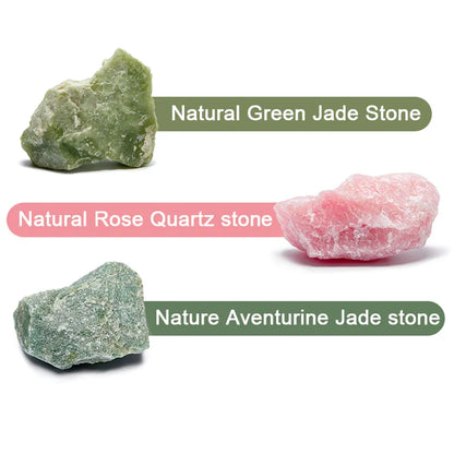 Natural Jade Gua Sha Facial Massage Tool – Stone Scraper for Face, Neck & Body