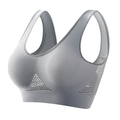 Women’s Sports Bra – Breathable Support Yoga & Running Bra, Soft Shock-Absorbing Fitness Top (No Underwire)