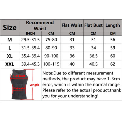 YBFDO Men’s Body Shaper – Slimming Compression Vest, Seamless Waist Trainer Tank Top, Belly Control Weight Loss Shapewear