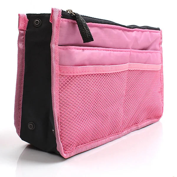 Multi-Color Handbag Organizer Insert – Travel Makeup Bag & Cosmetic Storage Tote for Women