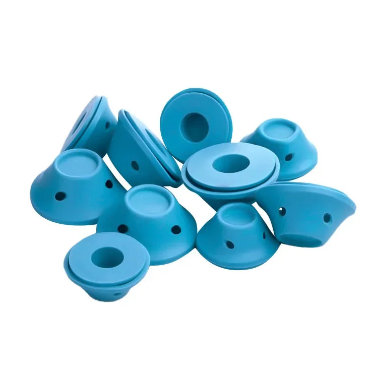 10PCS / 20PCS Silicone Heatless Hair Curlers – Soft Rubber No-Clip Hair Rollers for DIY Waves & Curls