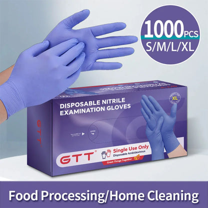 GTT Nitrile Disposable Gloves 5.5 Mil Powder Free Latex Free Purple S-XL