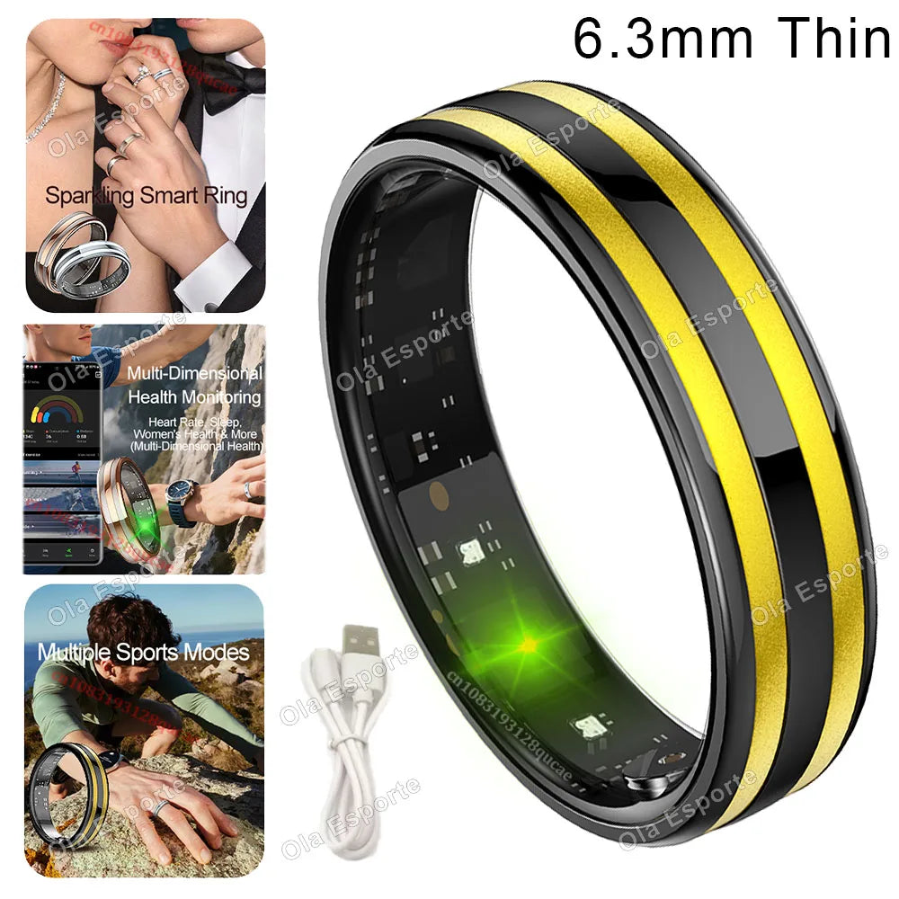 Smart Ring Fitness Tracker Heart Rate Sleep Monitor Waterproof for Android iOS