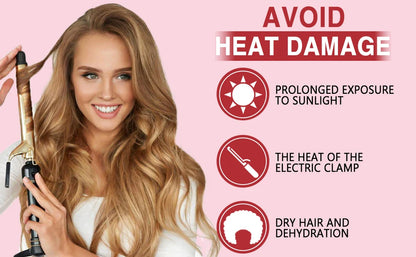 Thermal Protection Spray for Hair – Heat Protectant Serum with UV Defense, Moisturizing Leave-In Conditioner for Women