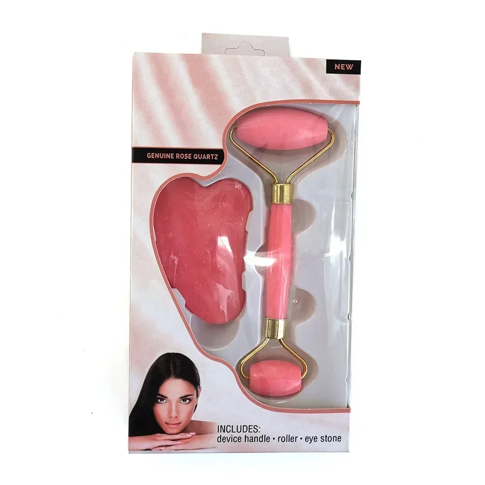 Double-Head Facial & Neck Massage Roller – Beauty Tool for Skin Relaxation, Lifting & Toning