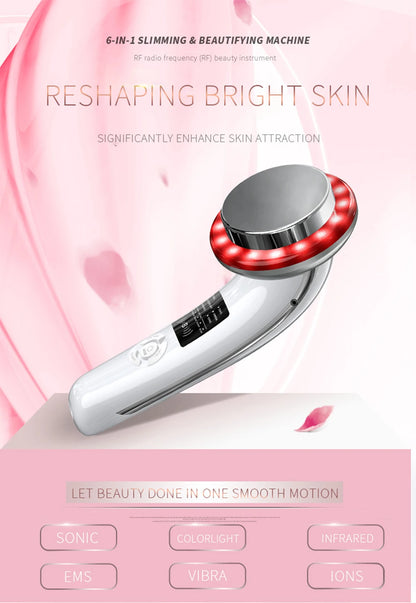6-in-1 EMS Ultrasonic Body Slimming & Face Lifting Massager Machine – Infrared Therapy