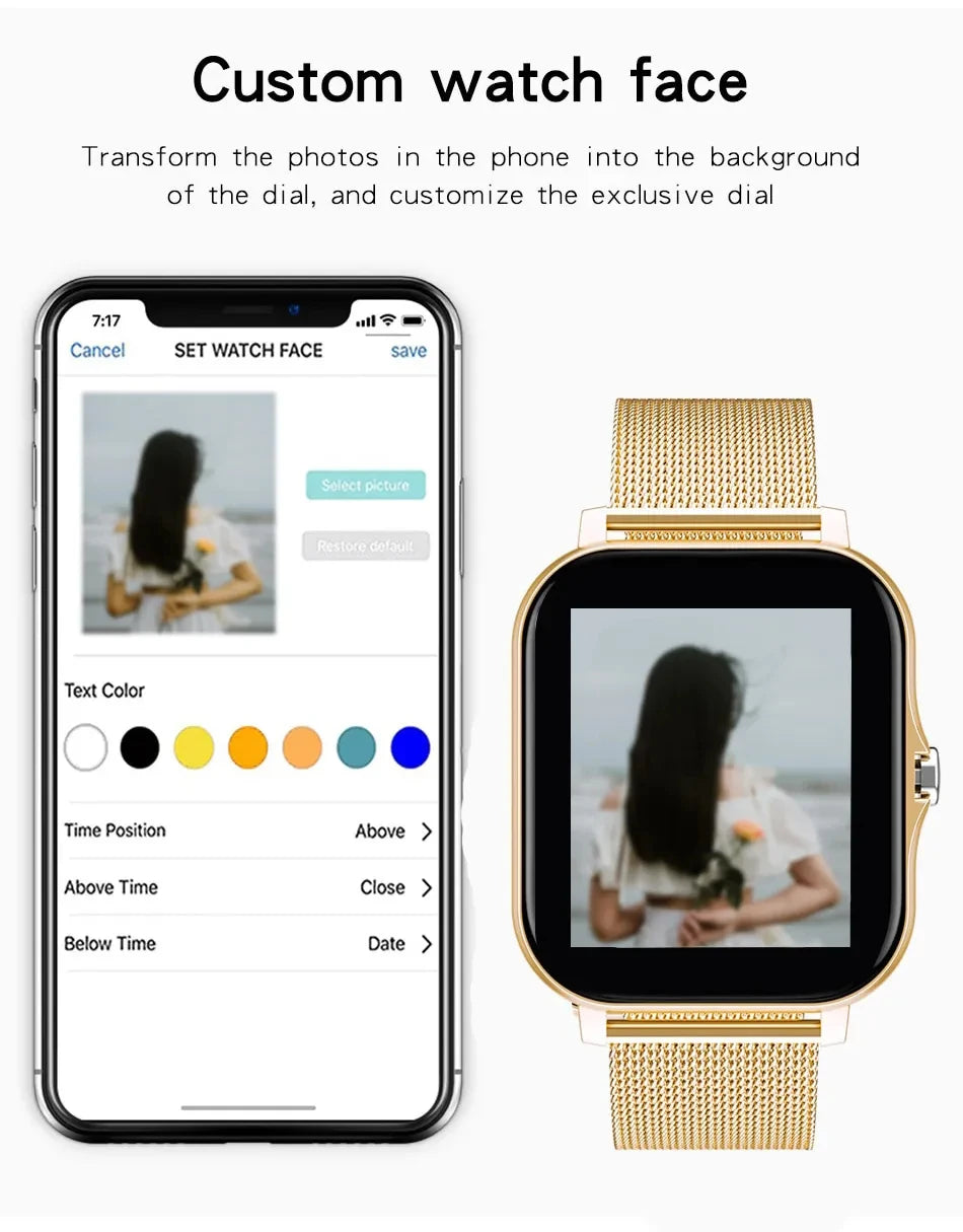 Smartwatch for Men & Women – Full Touch Screen, Bluetooth Calling, Sport & Fitness Tracker