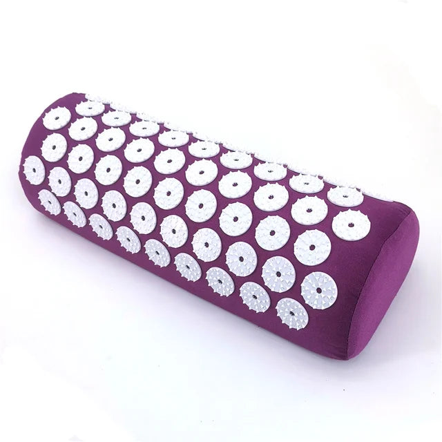 Premium Quality Yoga Massage Pads – Large Touchpoints for Neck, Back & Foot Relief, Household Massage Pillow in Purple
