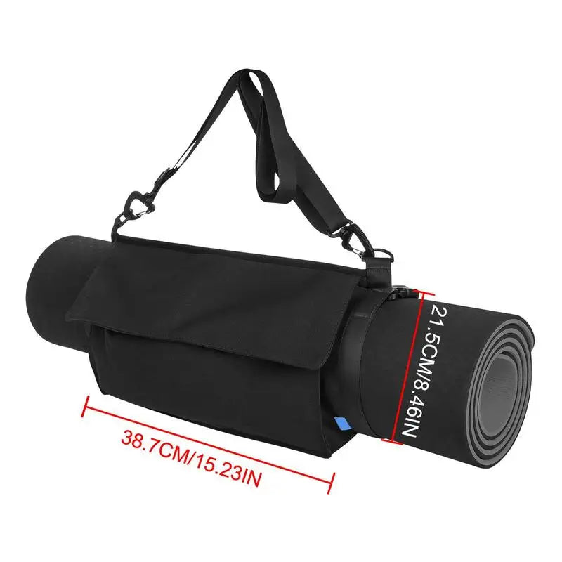 Portable Yoga Mat Carry Bag with Adjustable Shoulder Strap