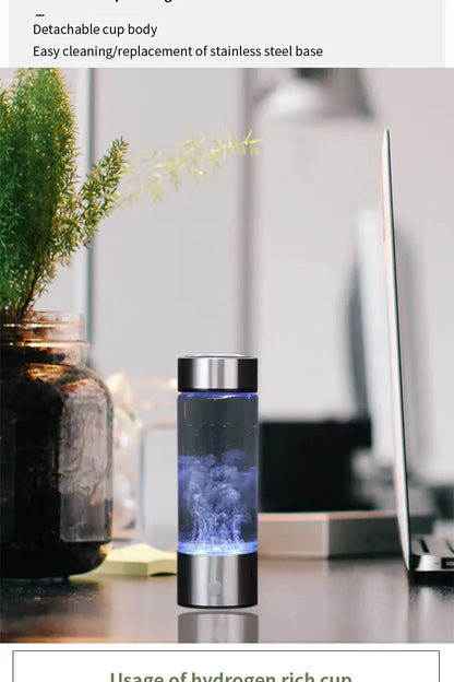 Portable Electric Hydrogen Water Bottle – Titanium Filter, USB Rechargeable, Hydrogen-Rich for Health & Wellness