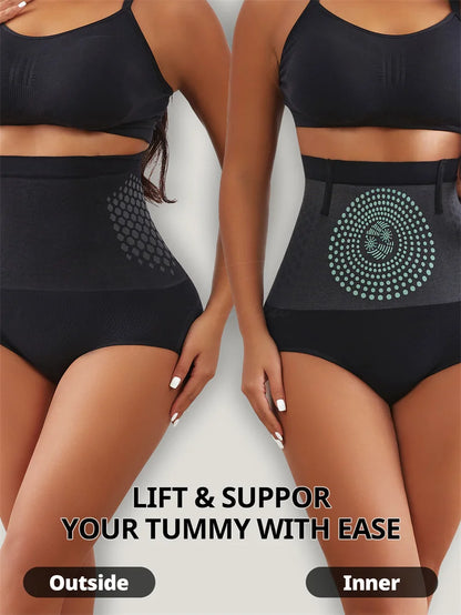 Flarixa Women’s High Waist Tummy Control Briefs Seamless Shapewear Panties