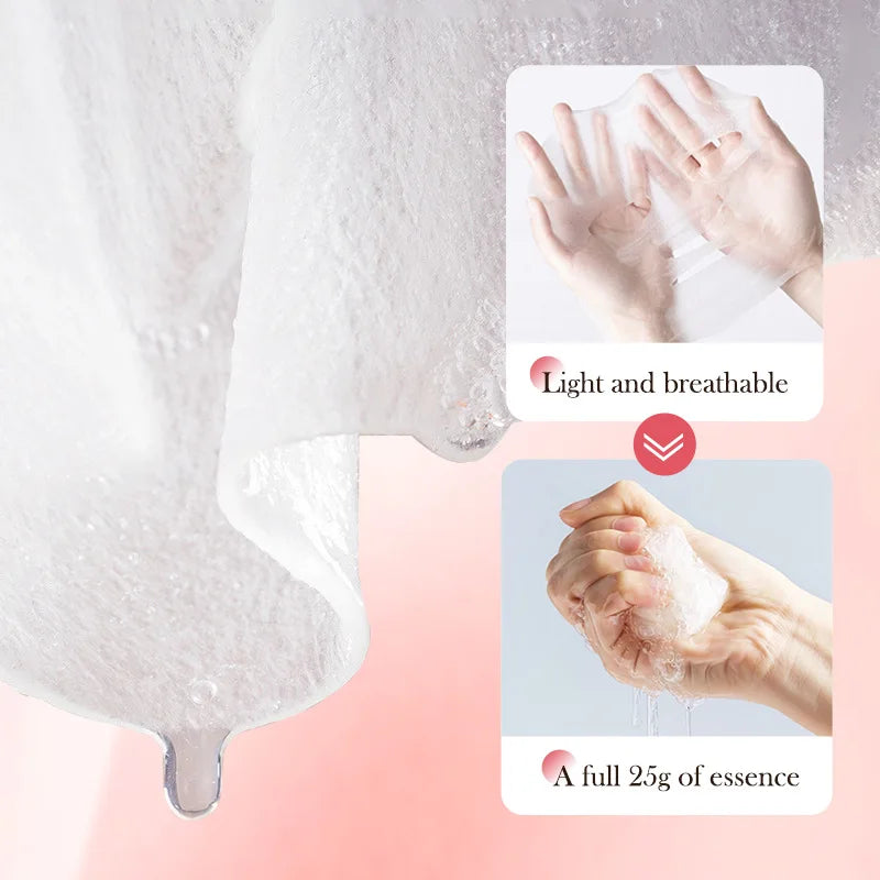 10 Pcs Fruit Facial Masks – Moisturizing, Brightening & Firming Korean Skincare Sheet Masks for Hydrating Face Care