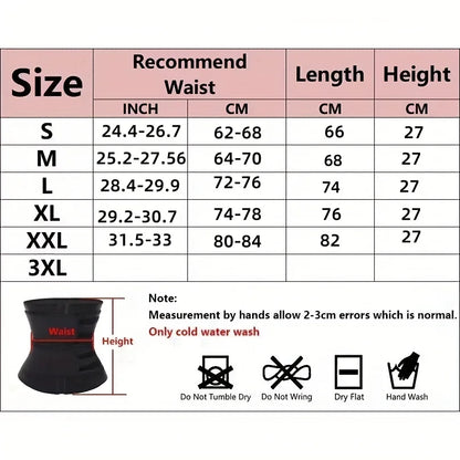 Waist Trainer Slimming Belt – Body Shaper Sport Girdle Sweat Trimmer Cincher for Fitness & Workout