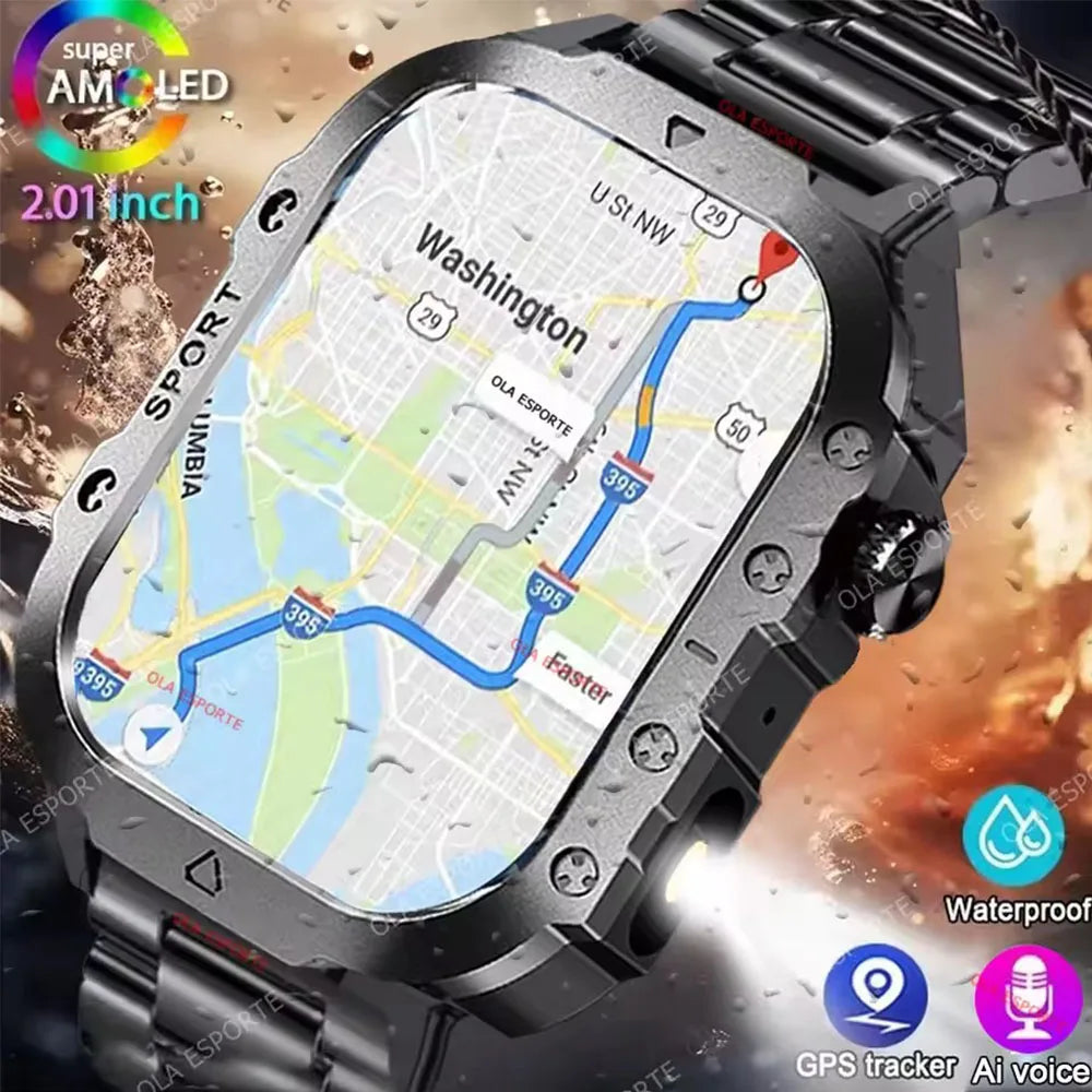 Men’s Smart Watch Bluetooth Call – LED Touch Screen Fitness Tracker with Multi-Sport Modes, Smart Notifications (Android & iOS)