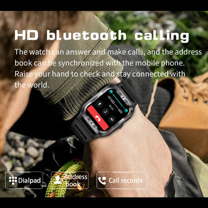 Men’s GPS Sports Smart Watch | Bluetooth Call | 480mAh Long Battery | LED Flashlight | 100+ Sport Modes | Life Waterproof