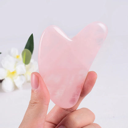 Natural Jade Gua Sha Facial Massage Tool – Face & Neck Beauty Scraping Stone, Manual Skin Care Tool