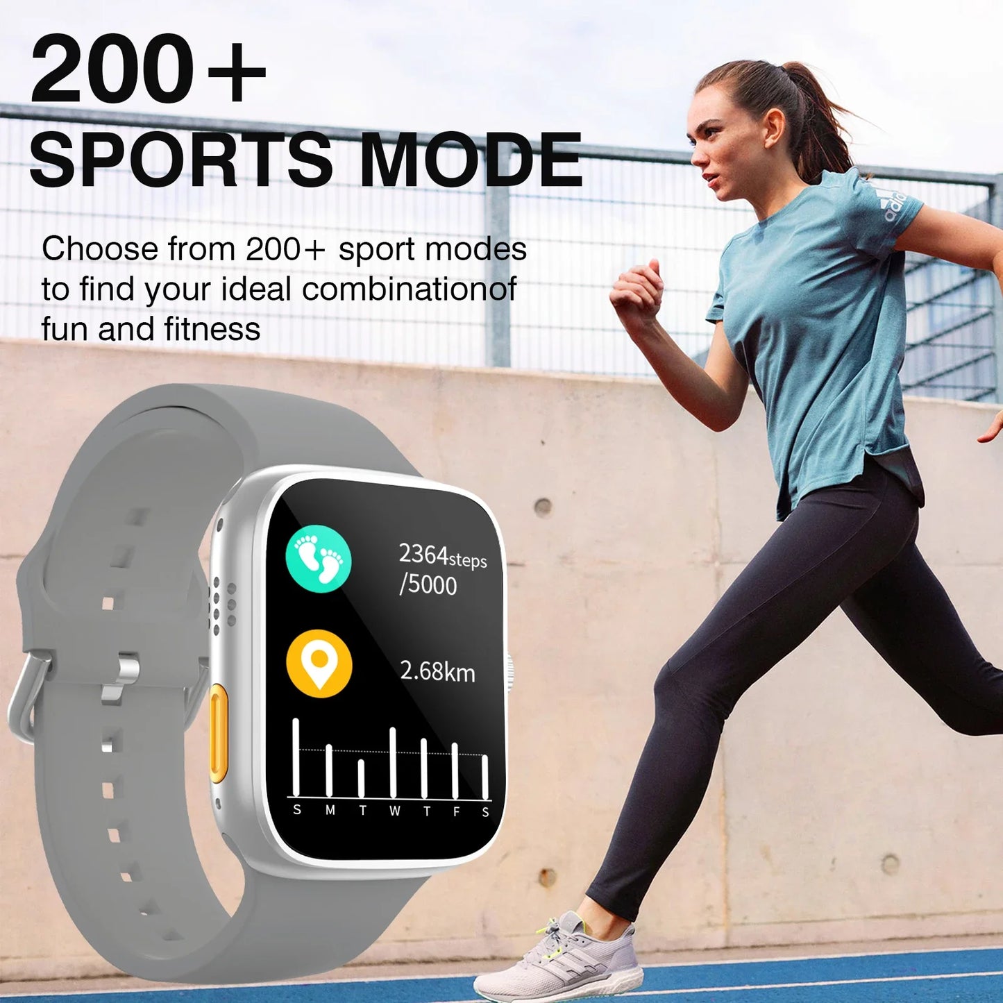 Smart Watch Bluetooth Calling Fitness Tracker Touch Screen for Android iPhone