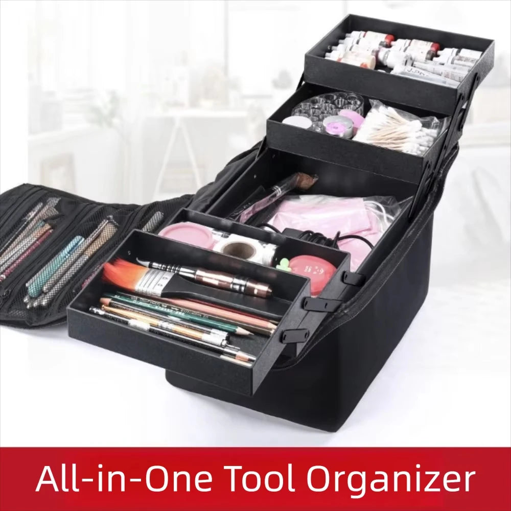 Large Capacity Makeup Bag Cosmetic Organizer Case Waterproof Travel Beauty Box