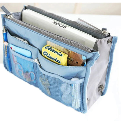 Multi-Color Handbag Organizer Insert – Travel Makeup Bag & Cosmetic Storage Tote for Women