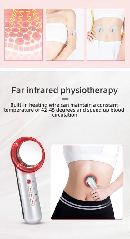 RF & EMS Beauty Massager with LED Light – Skin Firming, Toning & Self-Care Device