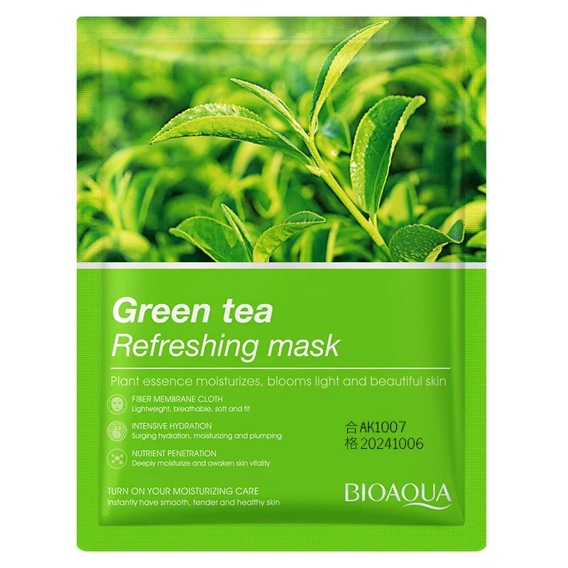 Natural Fruit Facial Sheet Masks – Hydrating, Oil-Control, Moisturizing Skincare with Blueberry, Cucumber, Pomegranate & Aloe