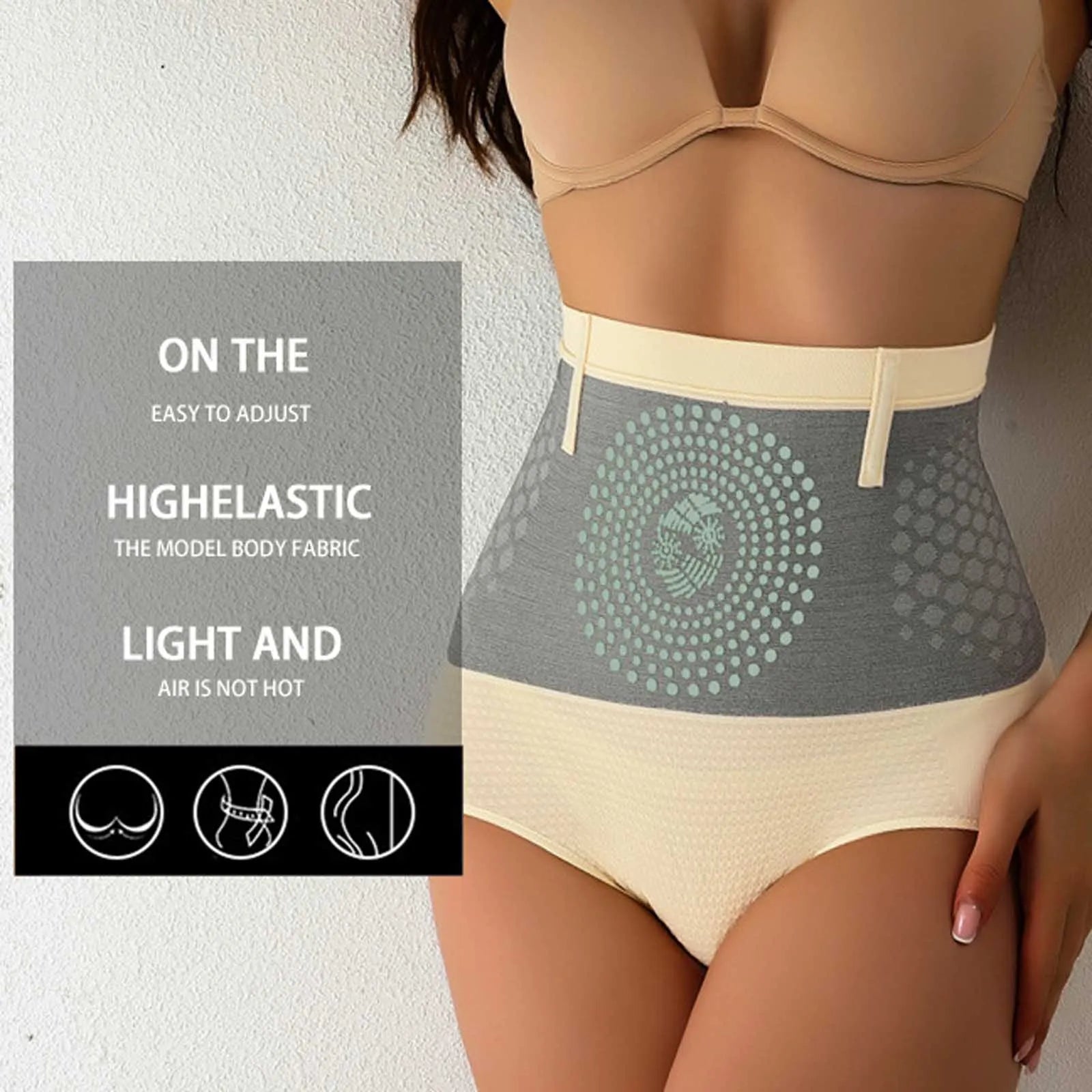 Women's High Waist Shapewear Briefs Seamless Tummy Control Underwear Body Shaper