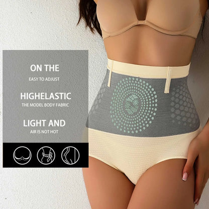 Women's High Waist Shapewear Briefs Seamless Tummy Control Underwear Body Shaper