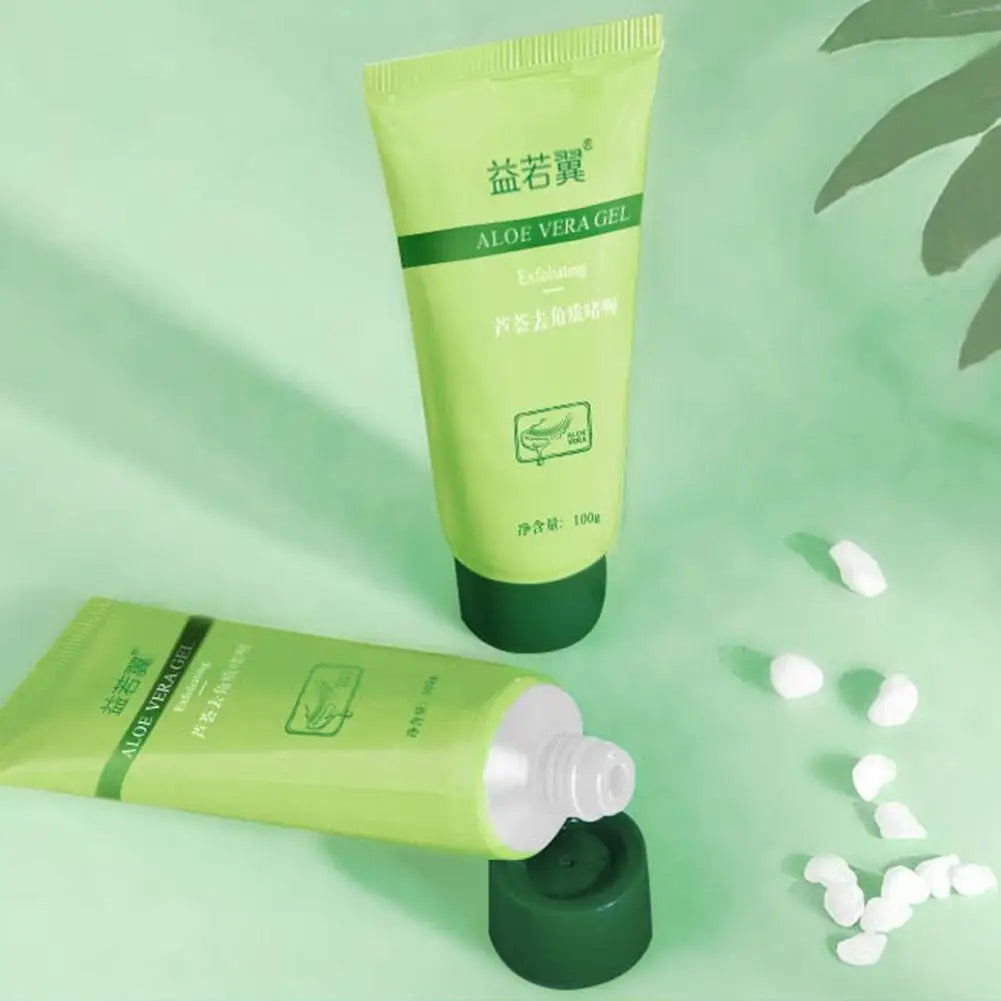 Aloe Vera Face Exfoliating Gel Scrub – Gentle Facial Cleanser, Removes Impurities, Moisturizes & Helps Reduce Pores – 30g / 100g