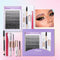 ISEEN DIY Lash Extension Kit – Mixed Style Lash Clusters with Bond & Seal, Remover, Tweezers & Lash Brush for Self-Application
