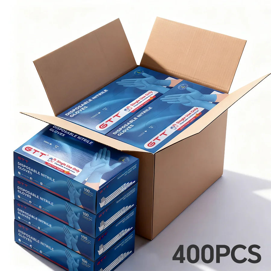 200/400 PCS Nitrile Disposable Gloves Powder Free Latex Free Food Handling Cleaning