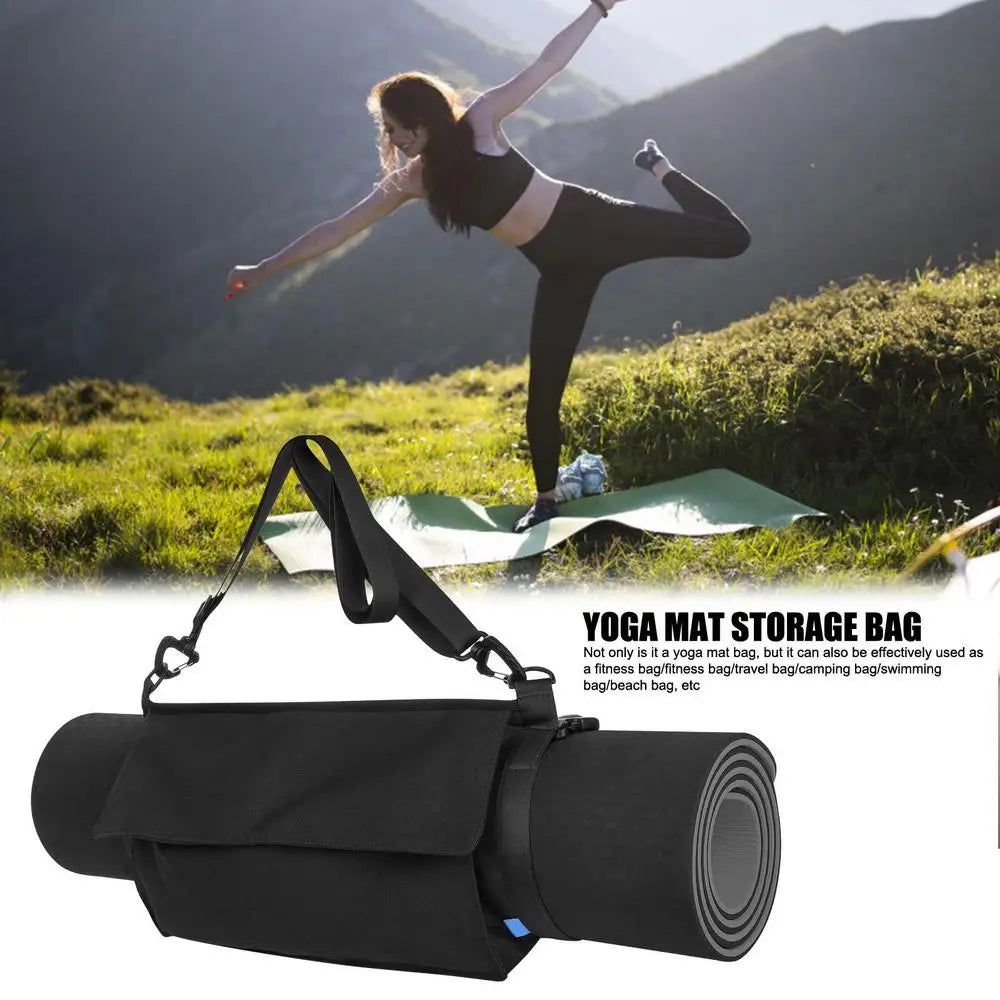 Portable Yoga Mat Carry Bag with Adjustable Shoulder Strap