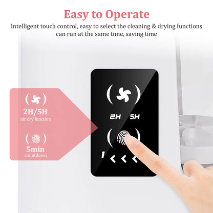Automatic Makeup Brush Cleaner & Dryer – Electric Cosmetic Brush Washing Machine, Air Drying Stand