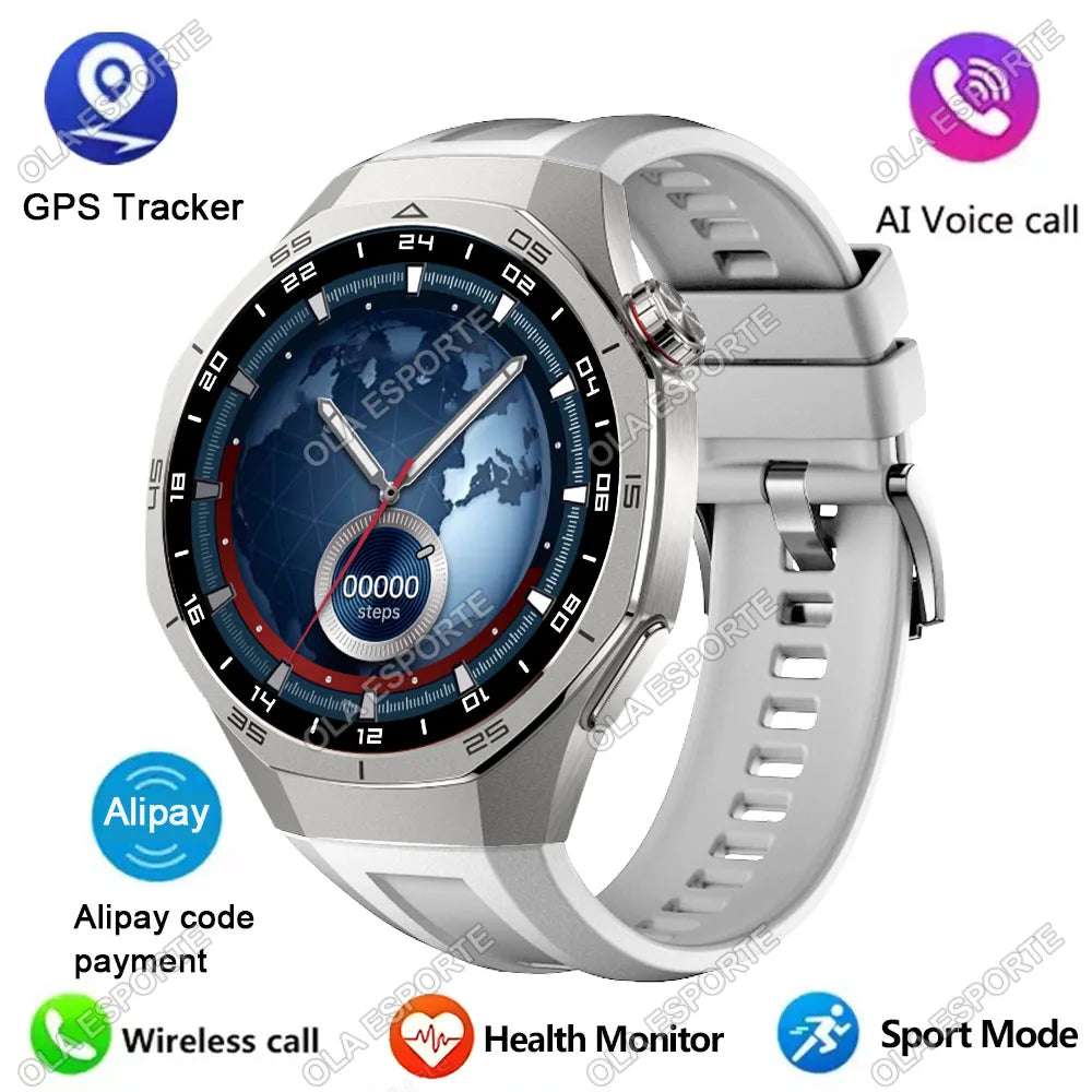 Smart Watch GPS NFC Bluetooth Call 1.52" HD Fitness Tracker Android iPhone