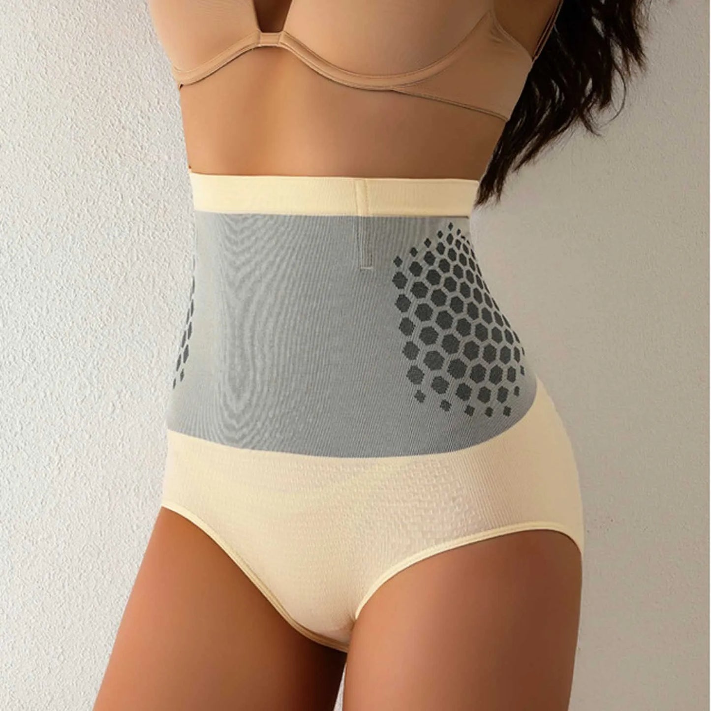 Women's High Waist Shapewear Briefs Seamless Tummy Control Underwear Body Shaper