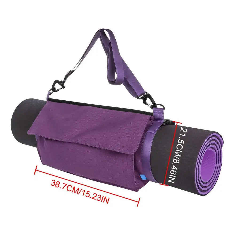 Portable Yoga Mat Carry Bag with Adjustable Shoulder Strap