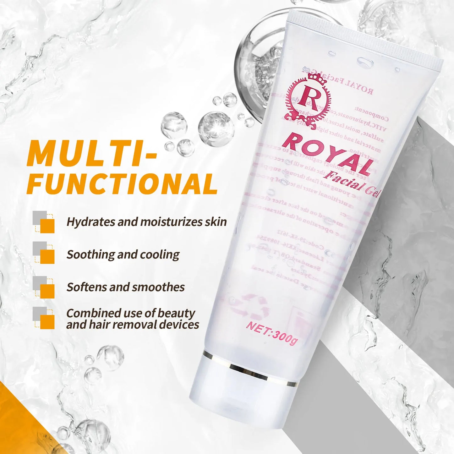 300g Ultrasonic RF Gel – Conductive Gel for 40K Cavitation, Body Slimming, Radio Frequency & Fat Burning Beauty Machines